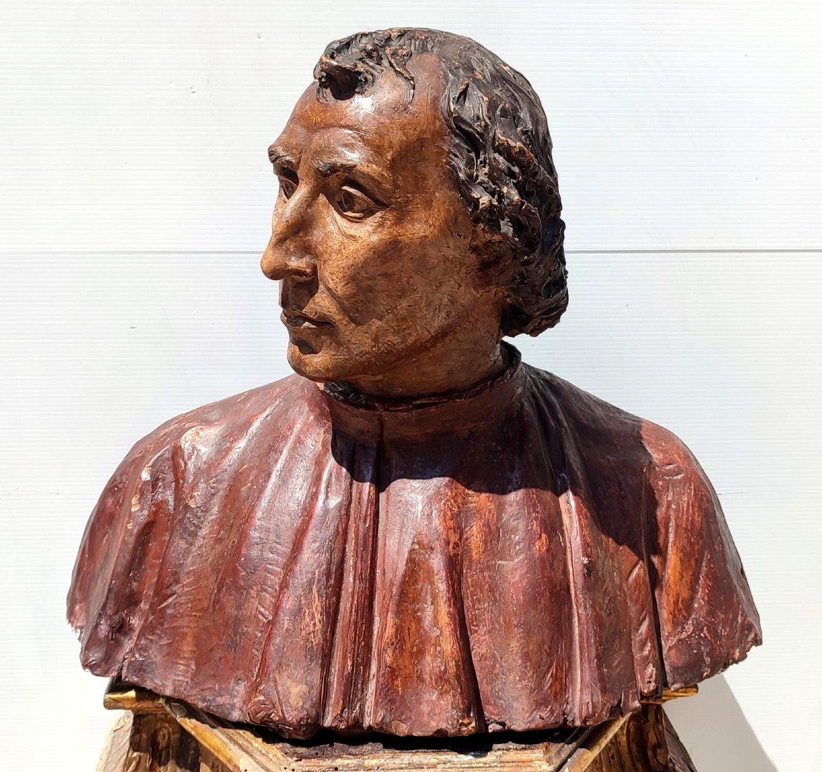 Giovanni Bastianini - Busto in terracotta raffigurante un membro della Famiglia de Medici-photo-2