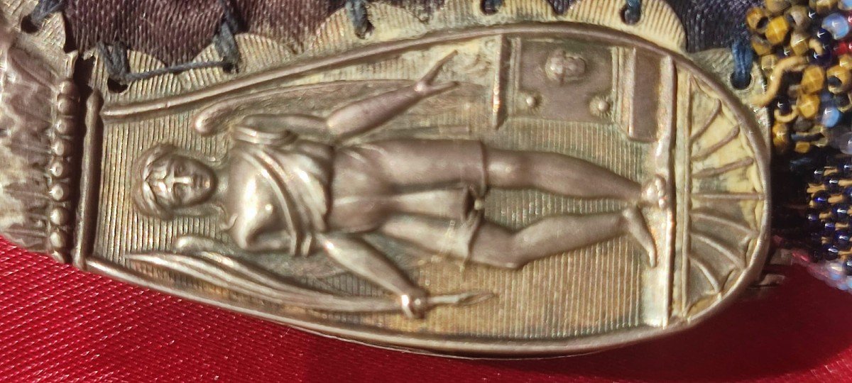 Borsetta Impero in argento con micro perline  -photo-1