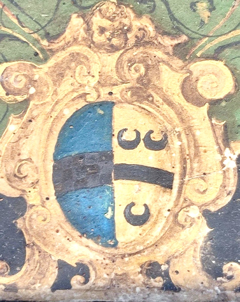 Altarolo senese raffigurante la discendenza tra il Papa Alessandro VI (Borgia) ed il Papa Pio III (Piccolomini) del 22 settembre del 1503.-photo-1