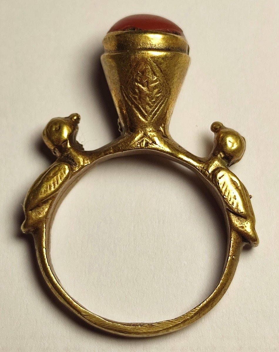 Rarissimo anello bizantino in oro. Ravenna ? sec. V-VI -photo-2