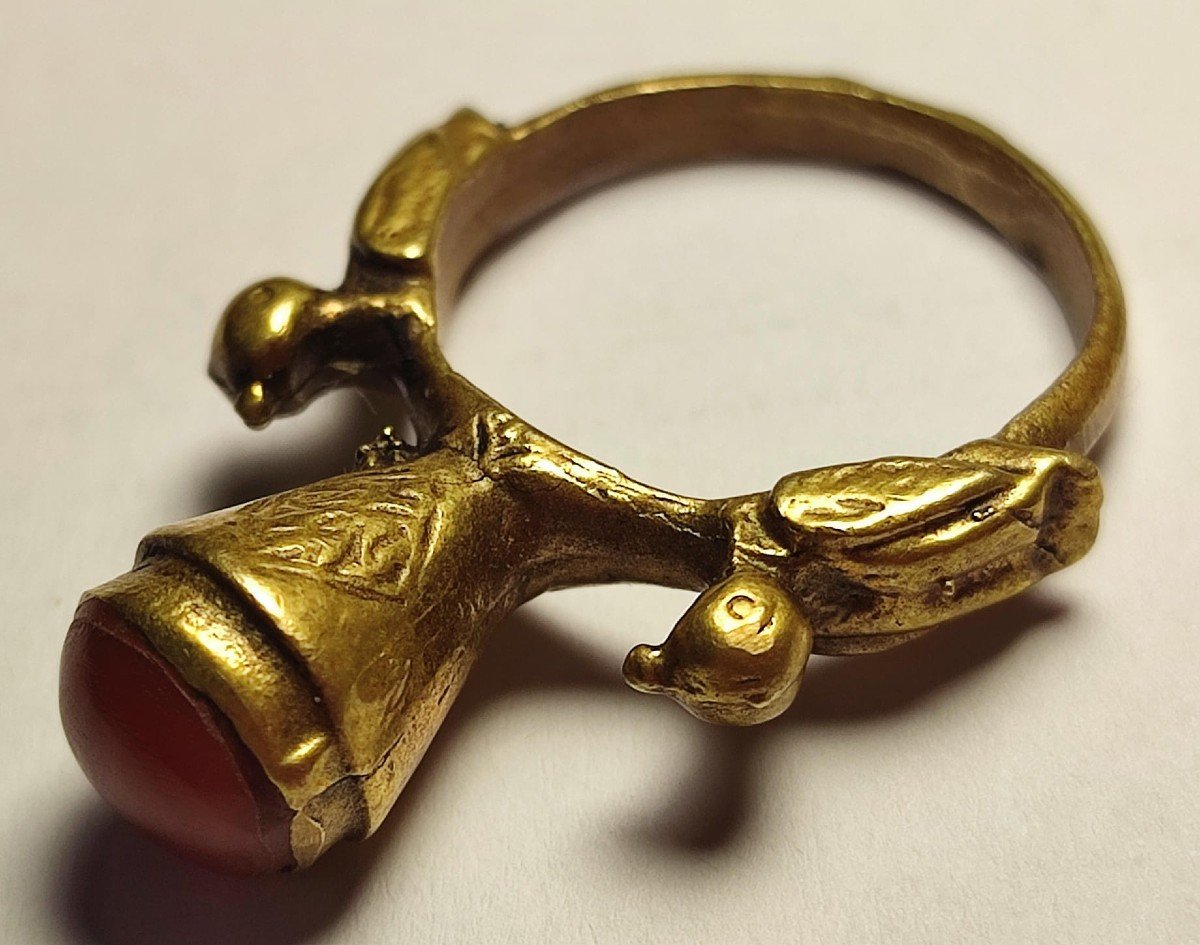 Rarissimo anello bizantino in oro. Ravenna ? sec. V-VI -photo-6