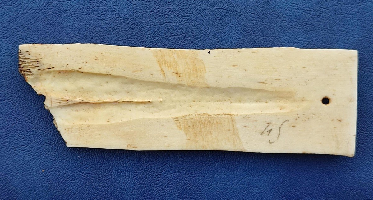 Piastra 'Federiciana' arabo-normanna in osso scolpito , raffigurante due falchi  affrontati.-photo-4