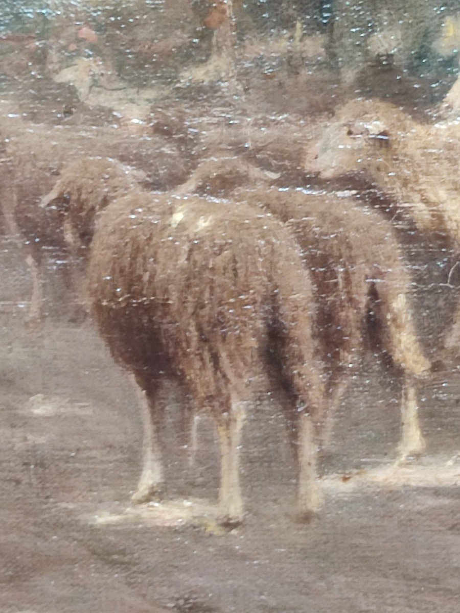 Il Pastore e le sue pecore - Filippo Palizzi 1859-photo-1
