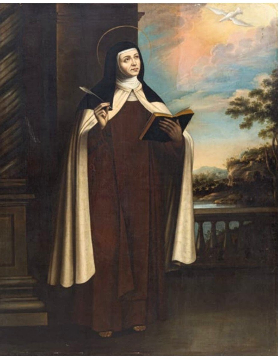  Francisco Zurbaran. Santa Teresa d'Avila. L'opera databile tra il 1630-50 