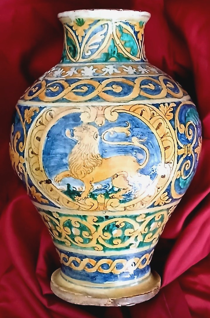 Boccia in maiolica città di Palermo fine sec. XVI inizi XVII