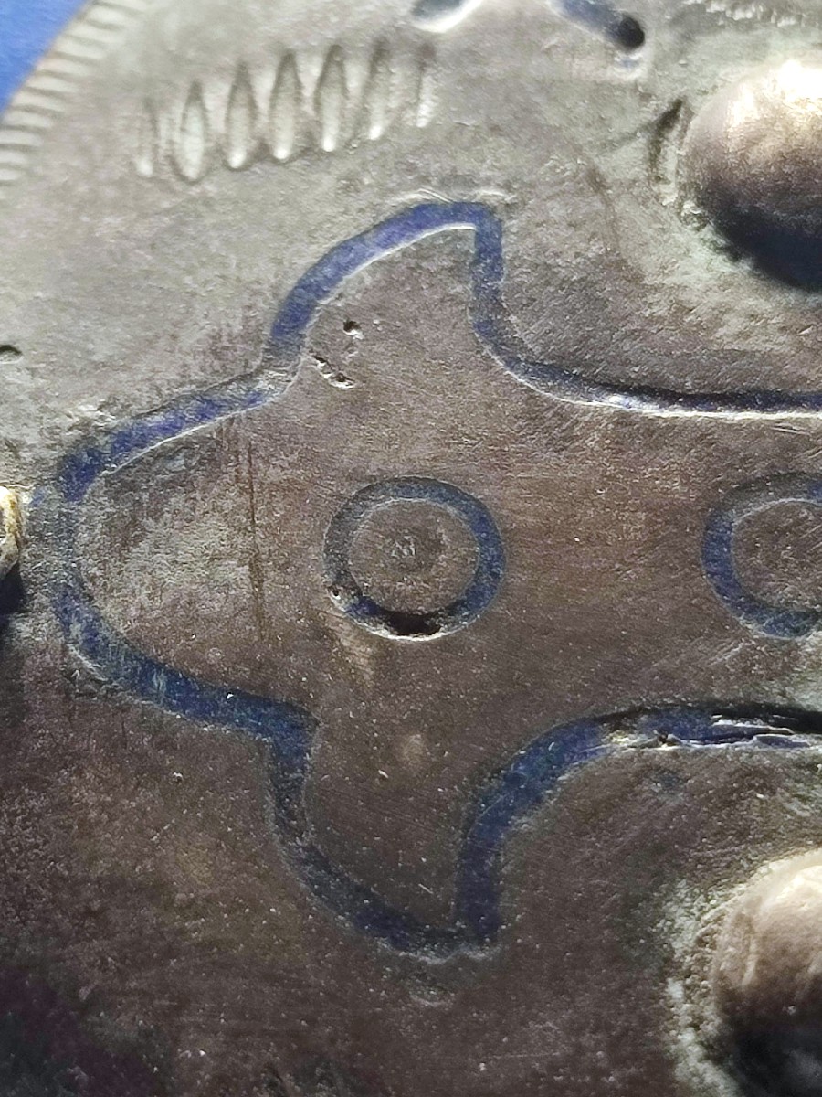Medaglione Templare Angioino in argento e smalti.-photo-4