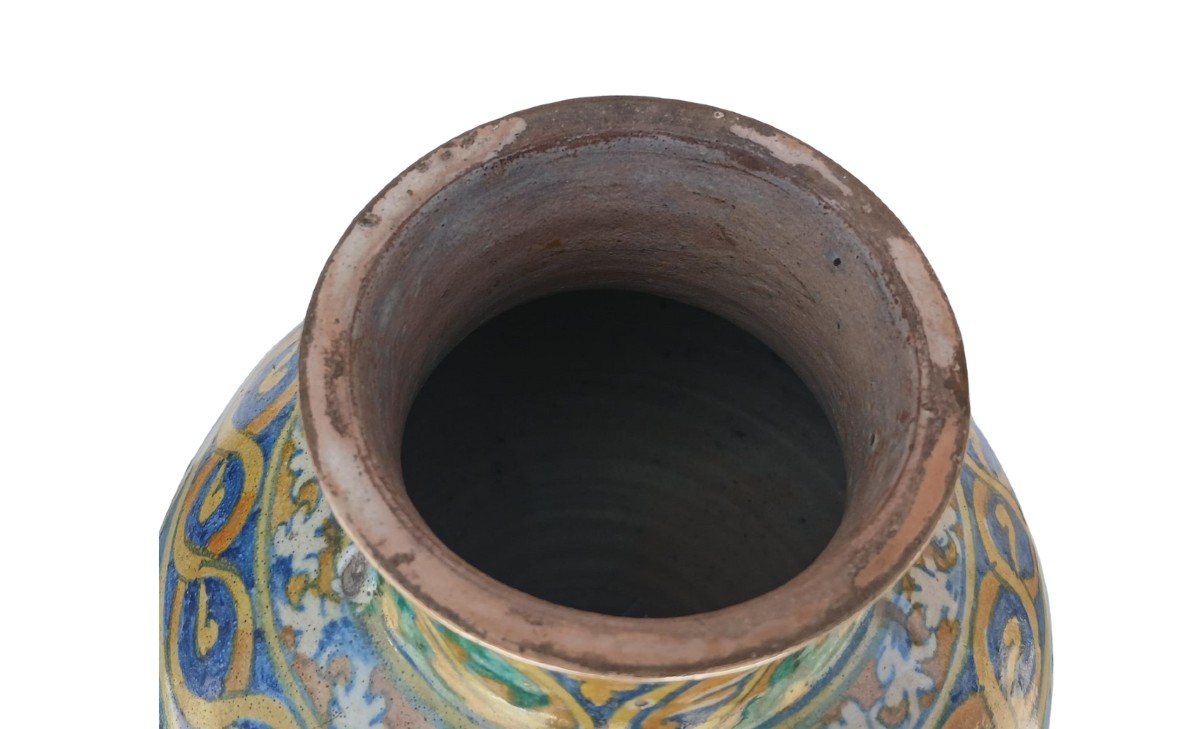 Boccia in maiolica città di Palermo fine sec. XVI inizi XVII-photo-2