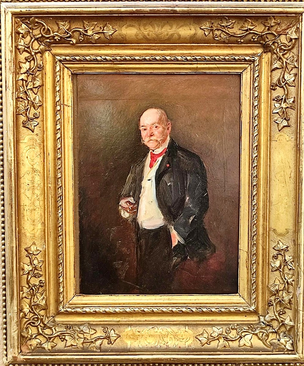 Giovanni Boldini  (1842 - 1931)  'Autoritratto con sigaretta' -photo-3