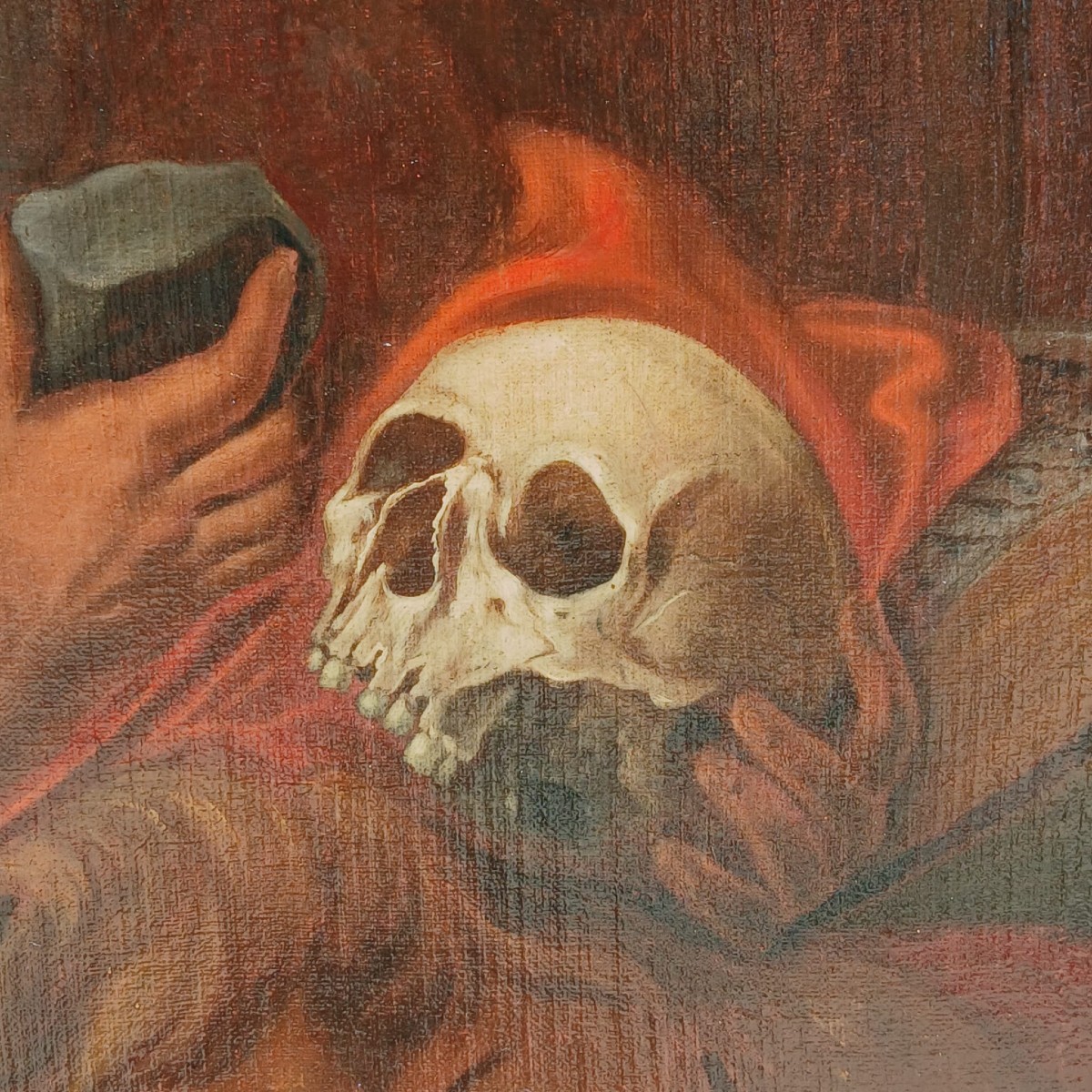 San Girolamo . Opera di un pittore fiammingo del XVII secolo operante in Italia.-photo-3