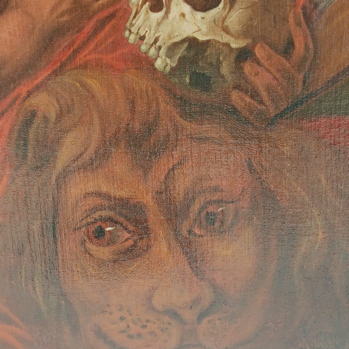 San Girolamo . Opera di un pittore fiammingo del XVII secolo operante in Italia.-photo-4