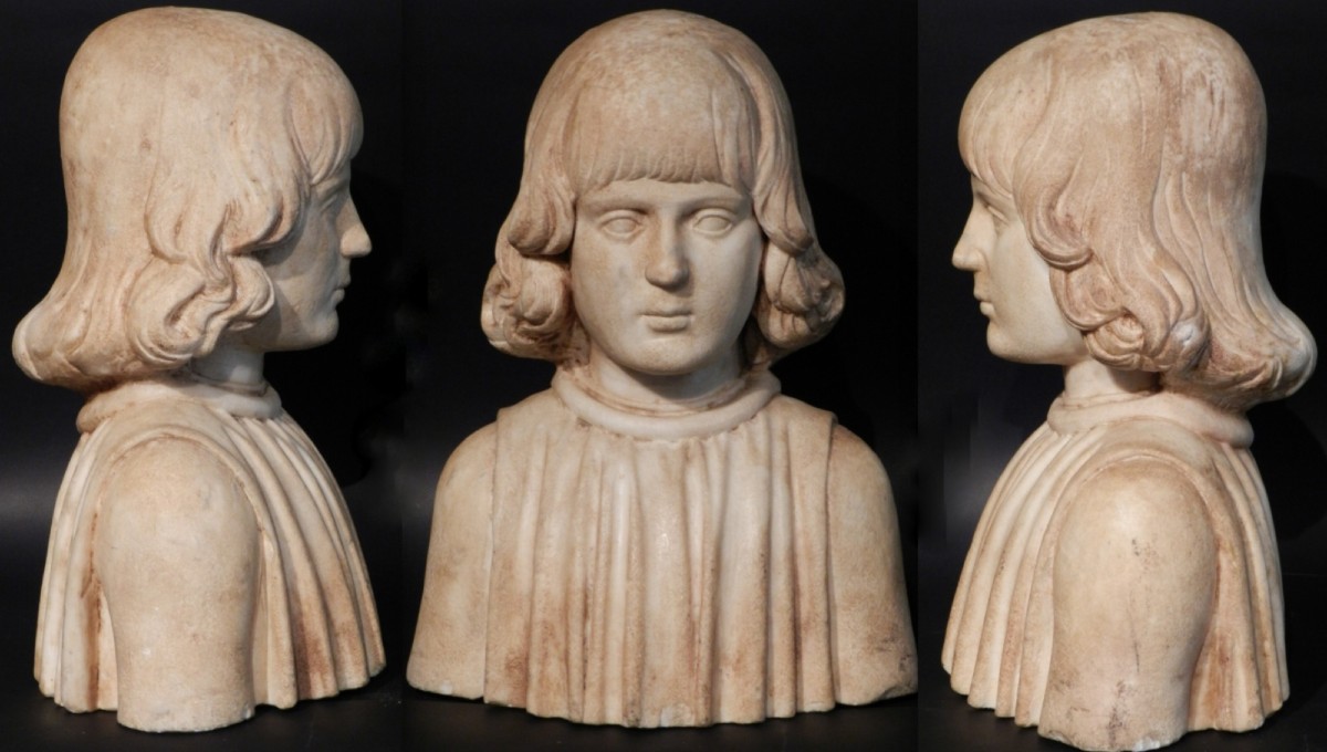 Francesco Laurana - Busto in marmo raffigurante il ritratto di un giovane aragonese.