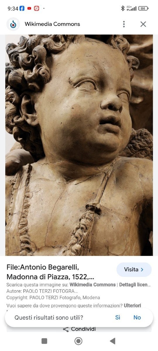 Antonio Begarelli  - Modena - San Giovannino col cardellino. Scultura in terracotta policroma.-photo-4
