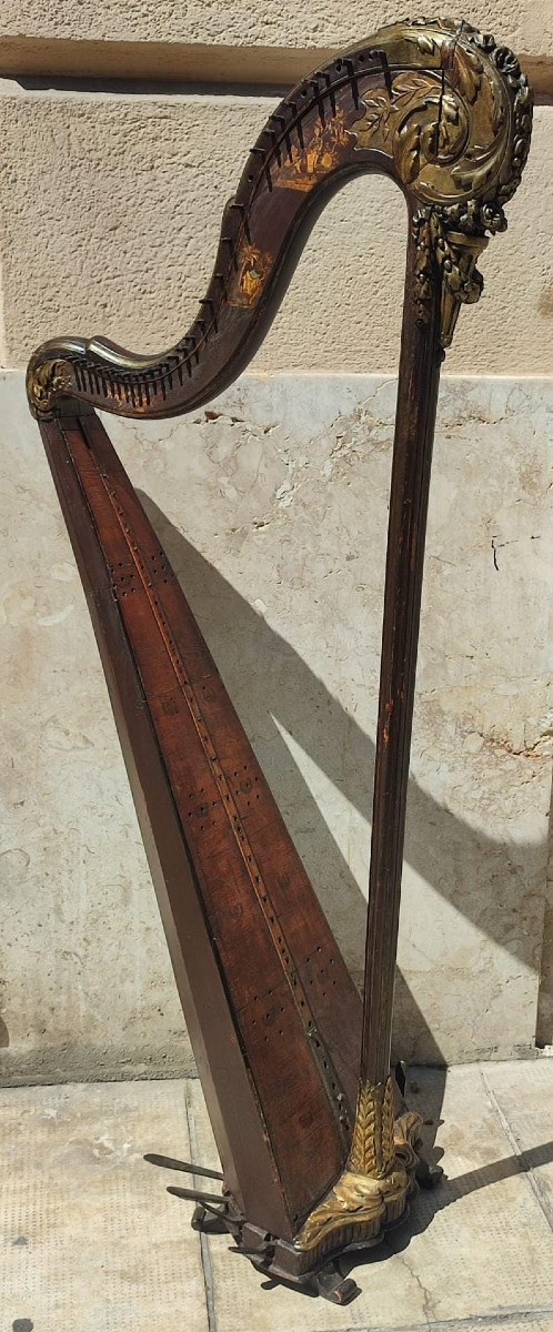 George Cousineau - Arpa francese databile 1780 circa -photo-2