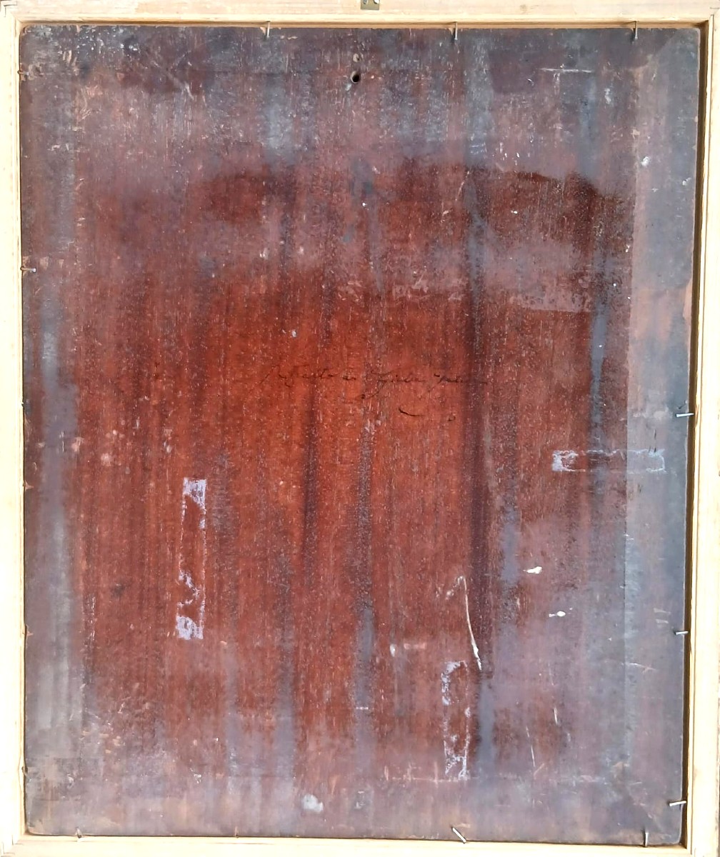 Ritratto di Giulia Fattori. Olio su tavola eseguito dal  Maestro Macchiaiolo verso il 1884.-photo-4