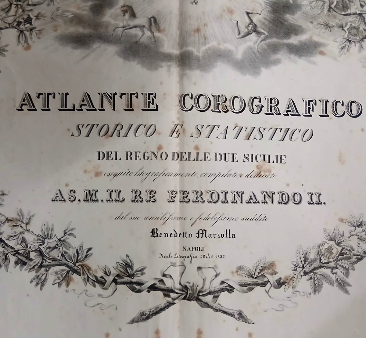 'Regno delle due Sicilie' di Benedetto Marzolla, dedicato a Ferdinando II. Opera in folio-photo-1
