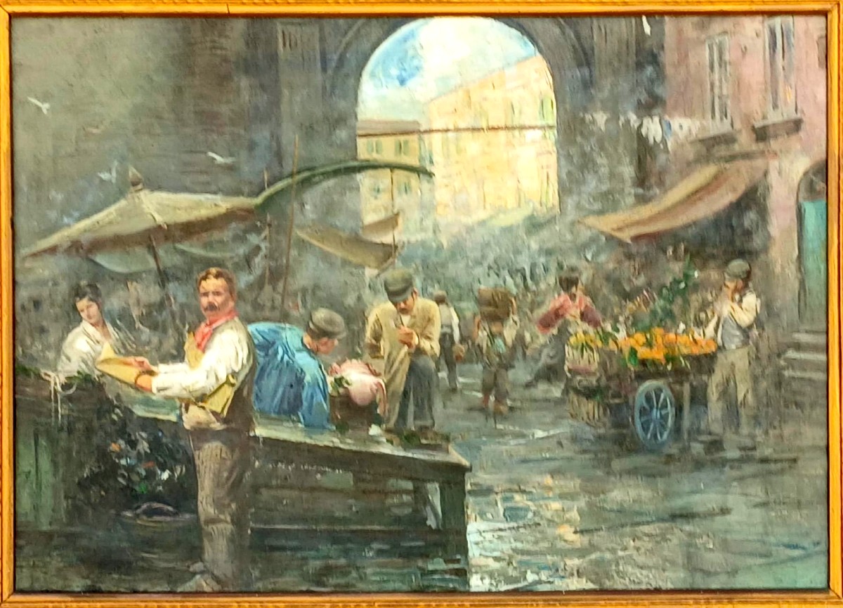 Vincenzo Migliaro. Dipinto della migliore scuola pittorica napoletana di fine 800' . 