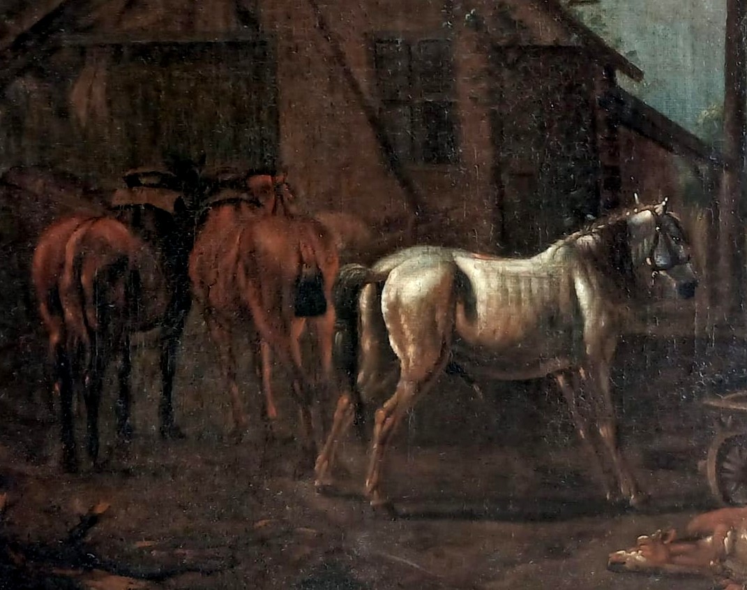 Michelangelo Cerquozzi 'La Stazione per il cambio dei cavalli' Opera pubblicata -photo-2