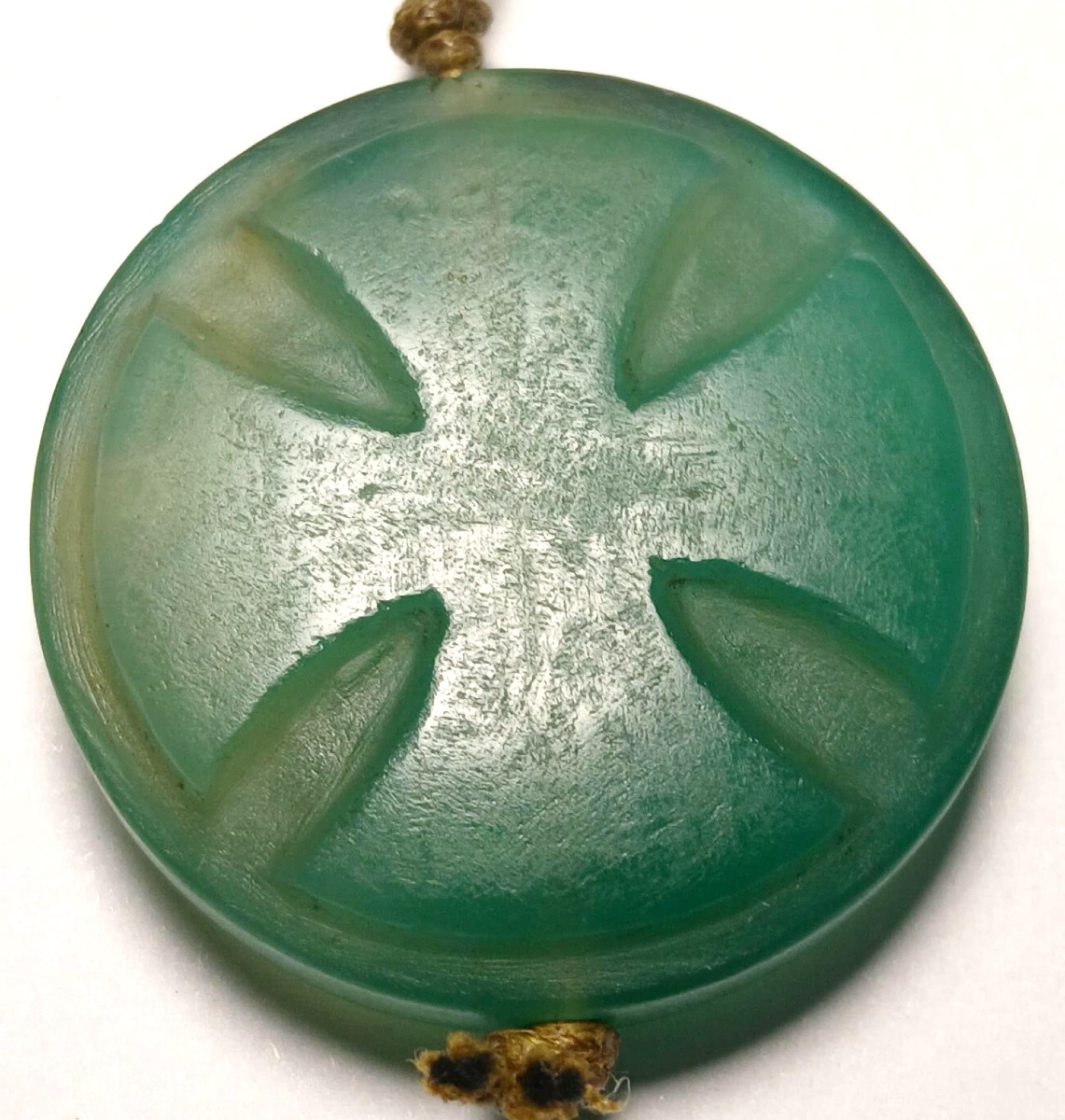 Medaglione esoterico da  Cavaliere Templare con Croce Patente e sul verso e il quadrato magico.-photo-2
