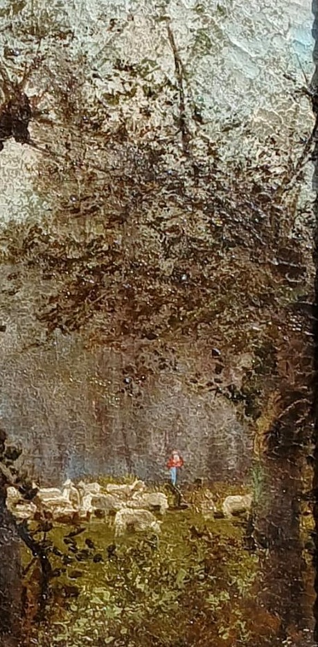 Michele Catti- Palermo 1855-1914 -'L'Albero spaccato' 1889-90- Olio su tela riportato su tavola-photo-4