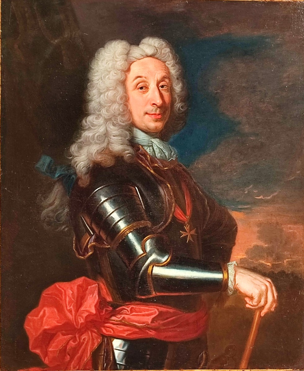 Comandante Johann Matthias Von Der Schulenburg, dell'Ordine di Malta, opera di F.Solimena-photo-4