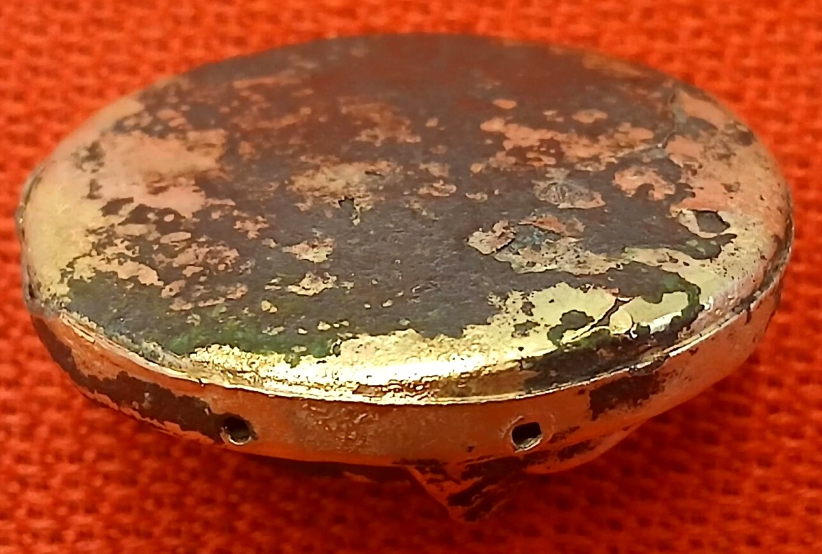 Medaglione Maya in oro, raffigurante capo Tribù detto  'Ahau'. databile tra il XV e il XVI sec.-photo-4