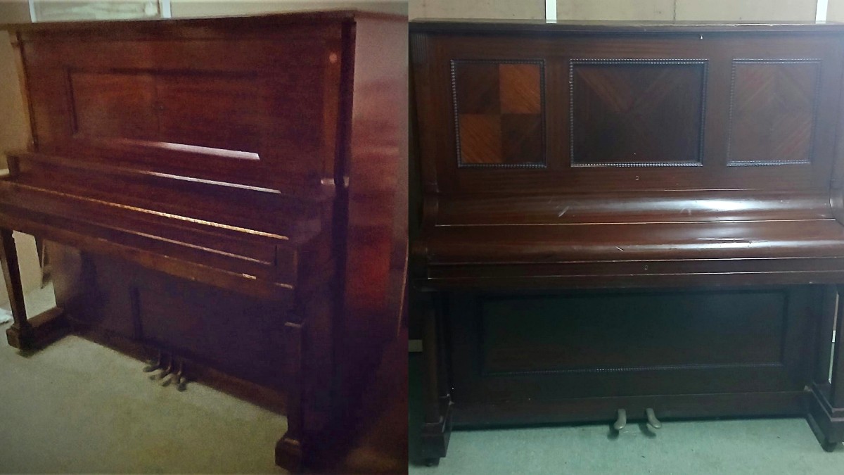 Due Autopiano a rulli. Lagonda Piano e Popper's Regent  inizi 900 meccanismi completi .-photo-2