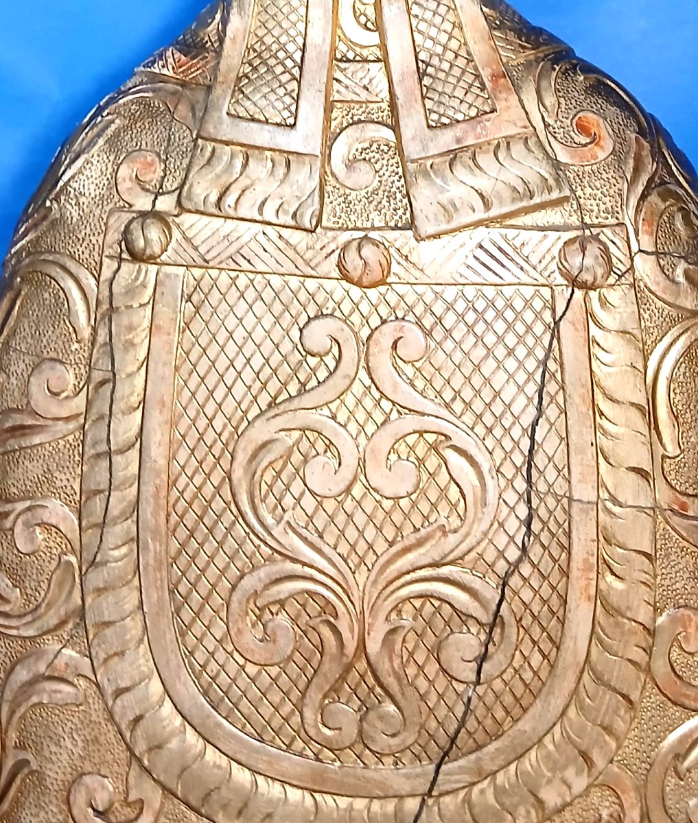 San Gennaro - Scultura lignea e pastiglia dorata, epoca Luigi XVI - Italia sec. XVIII-photo-1