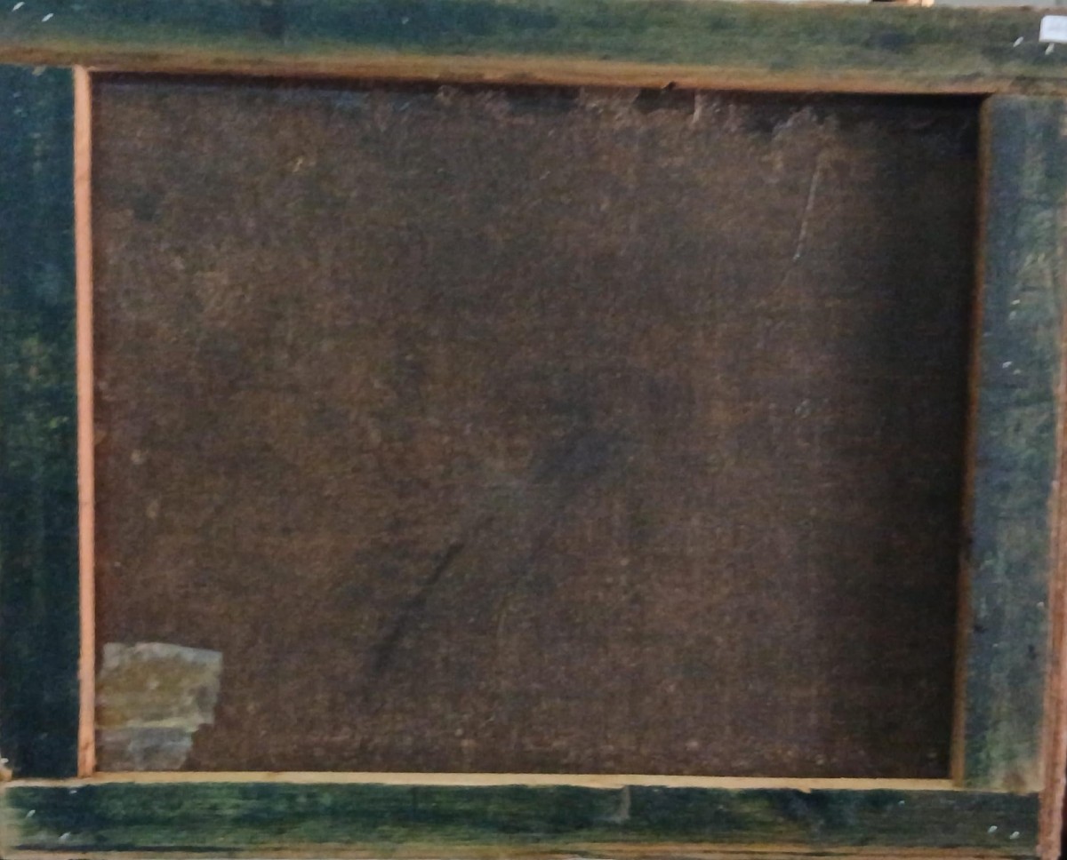 Angelo Solimena 1629-1716 (attribuibile) . Mosè fa scaturire l'acqua dalle rocce cm 48x60-photo-2