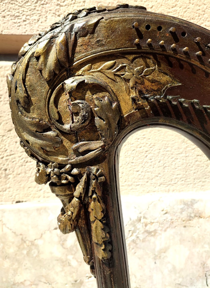 Arpa di Georges Cousineau e del figlio Jacques-Georges Cousineau - Parigi 1780-90-photo-2