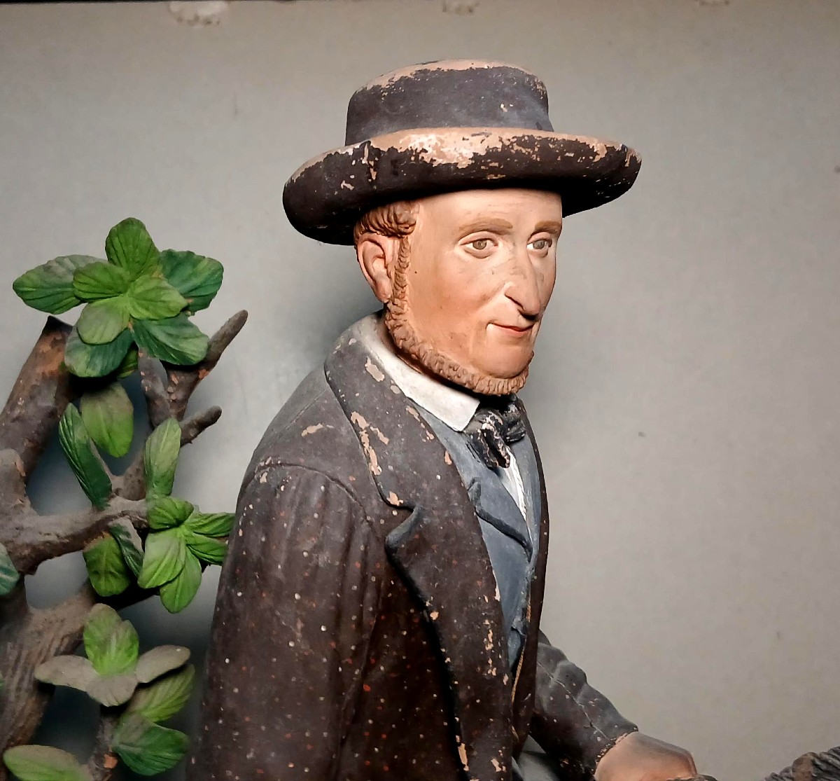 Bongiovanni Vavccaro in Caltagirone scultura in terracotta policroma : 'Il Campiere'-photo-2