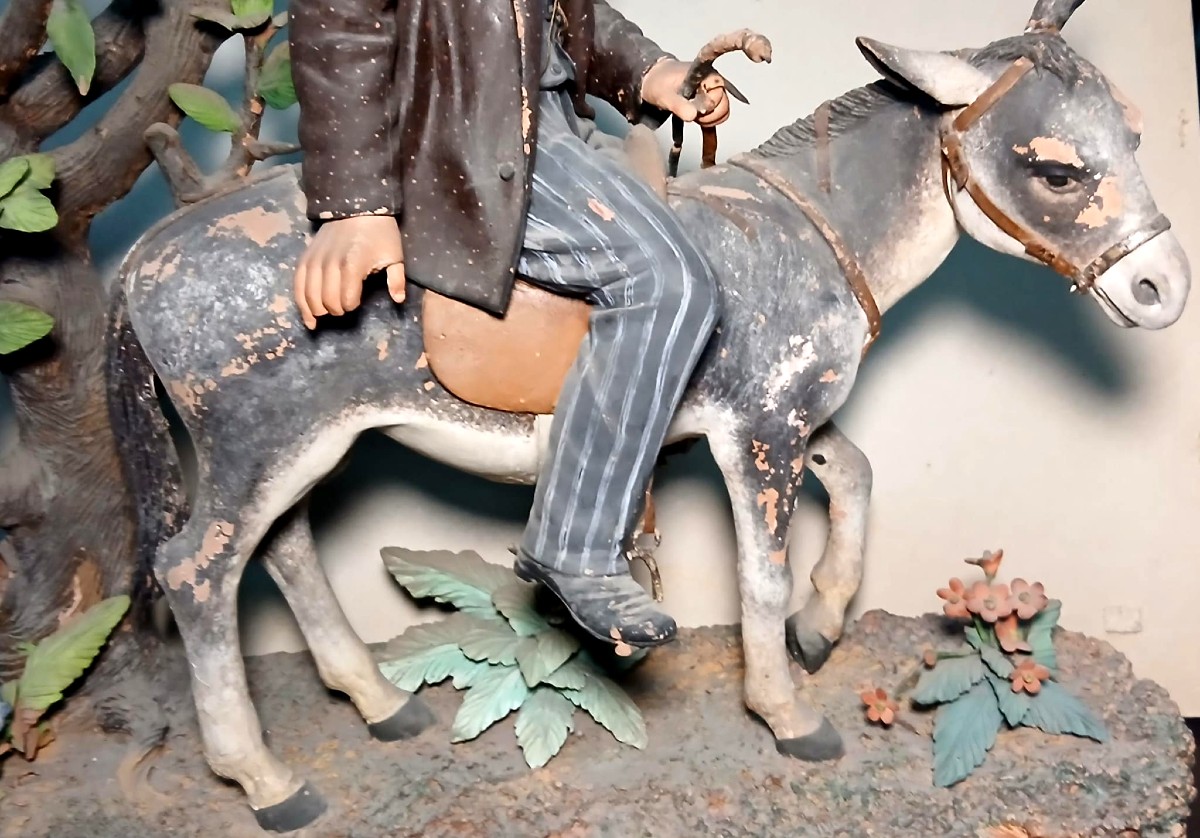 Bongiovanni Vavccaro in Caltagirone scultura in terracotta policroma : 'Il Campiere'-photo-3