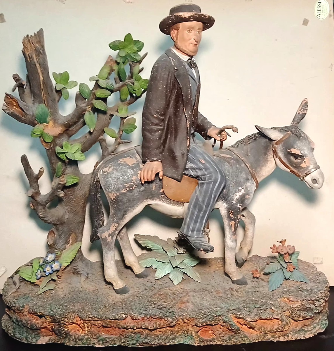 Bongiovanni Vavccaro in Caltagirone scultura in terracotta policroma : 'Il Campiere'