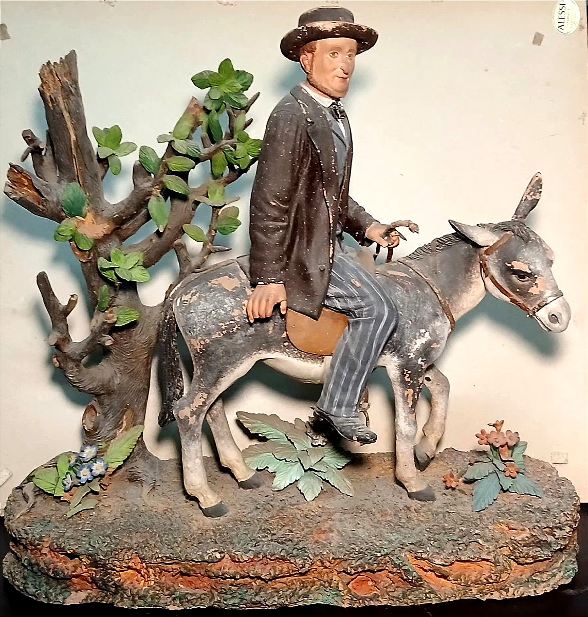 Bongiovanni Vaccaro in Caltagirone scultura in terracotta policroma : 'Il Campiere'