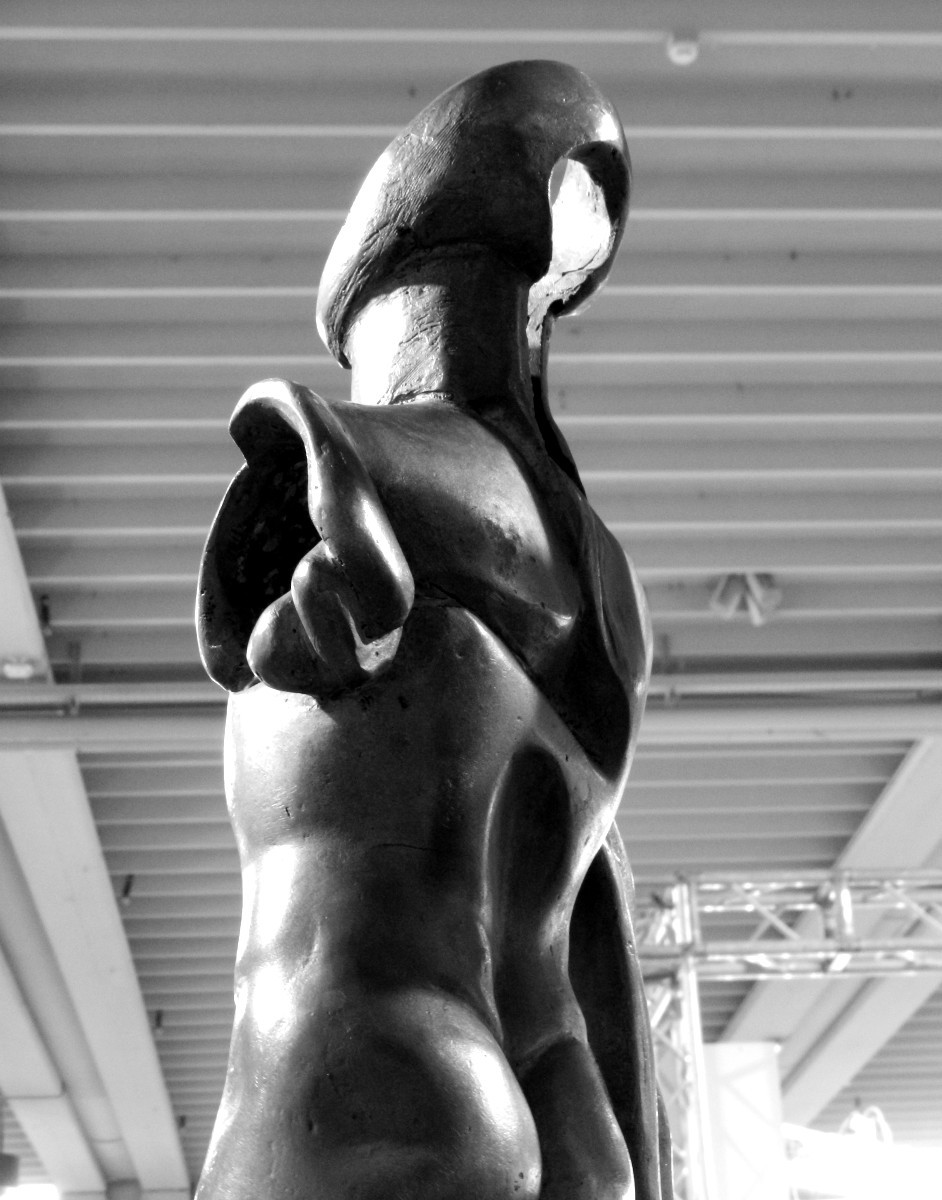 Umberto Boccioni 'L'Uomo Bruco' ovvero 'Fusione di Forma Umana' cm.80 (1911-1912)-photo-7