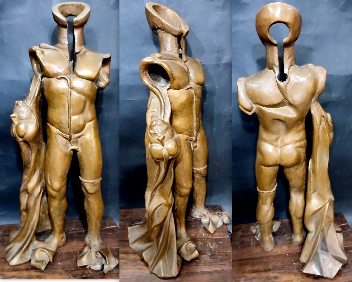 Umberto Boccioni 'L'Uomo Bruco' ovvero 'Fusione di Forma Umana' cm.80 (1911-1912)
