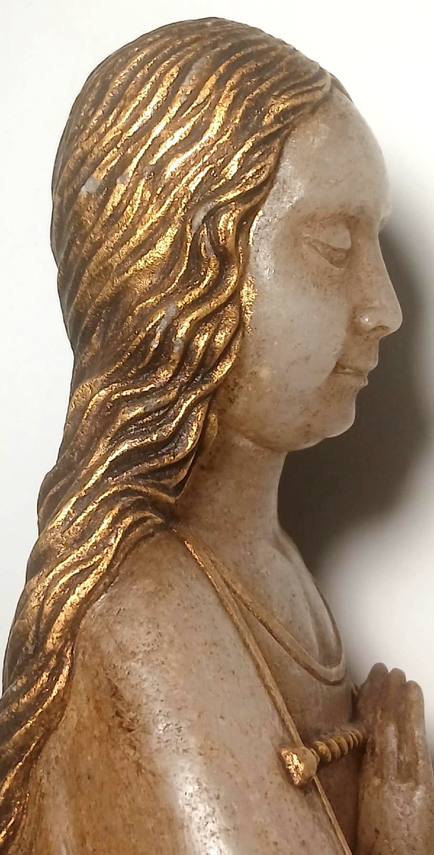 Santa Maria Maddalena - Scultura in alabastro della scuola di Ménises risalente agli albori del-photo-3
