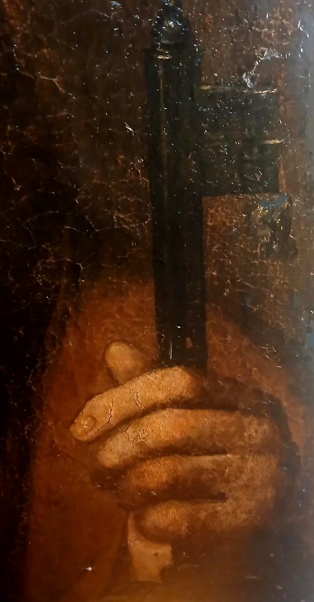 Pietro Novelli Il Monrealese. San Pietro con la chiave in mano. Olio su tela 'inedito'-photo-4