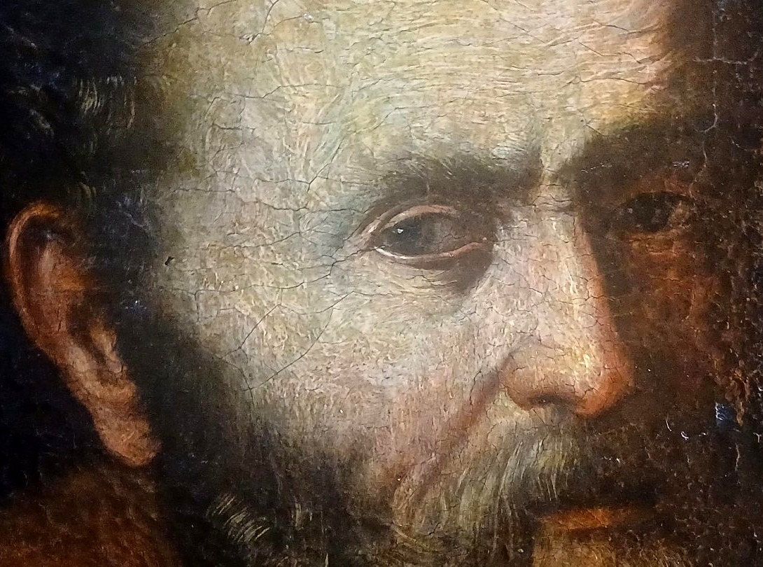 Pietro Novelli Il Monrealese. San Pietro con la chiave in mano. Olio su tela 'inedito'-photo-2