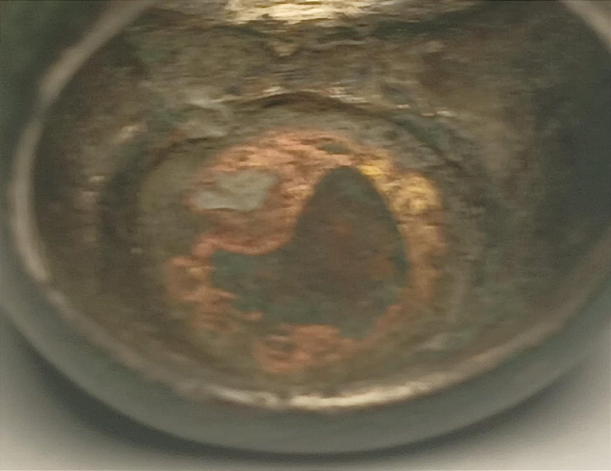 Anello Templare da mignolo in argento con sigillo a croce circondata da sferette. Sec XIII-photo-3