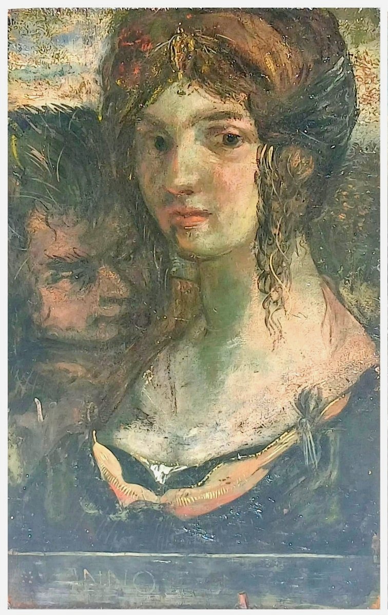 Giorgio De Chirico. Munchen 1909 - Due oli su tavola dipinti a doppia faccia (cm.40 x 25,3)-photo-4
