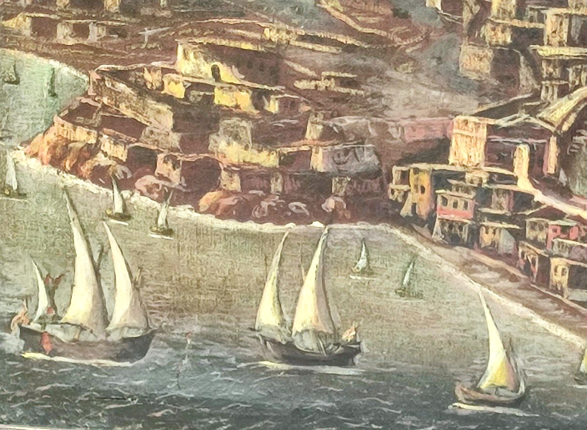 Didier Barra Messina e il porto a 'volo di uccello' Opera del pittore franco- fiammingo -1630 .-photo-2