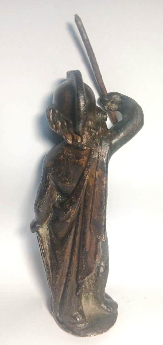 Marte  Bambino. Scultura in bronzo rinascimentale. Veneto sec. XVI. Altezza cm.13-photo-3