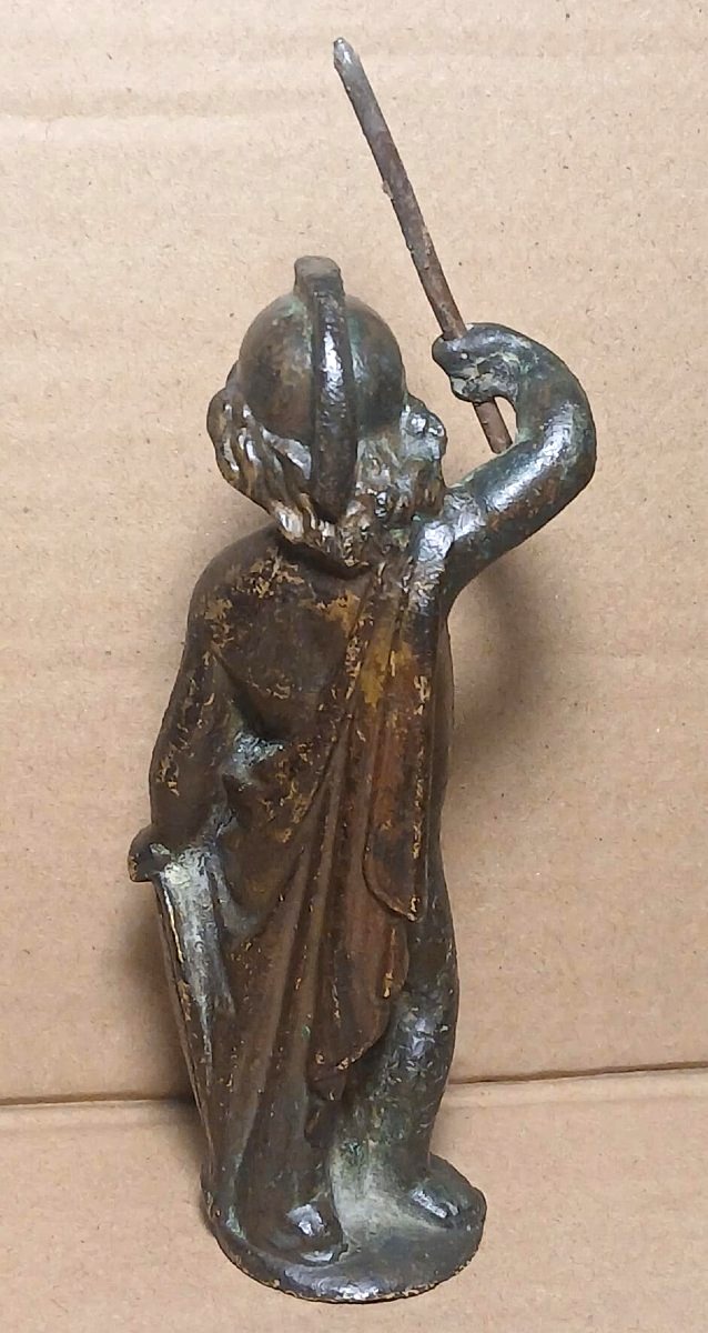 Marte  Bambino. Scultura in bronzo rinascimentale. Veneto sec. XVI. Altezza cm.13-photo-6