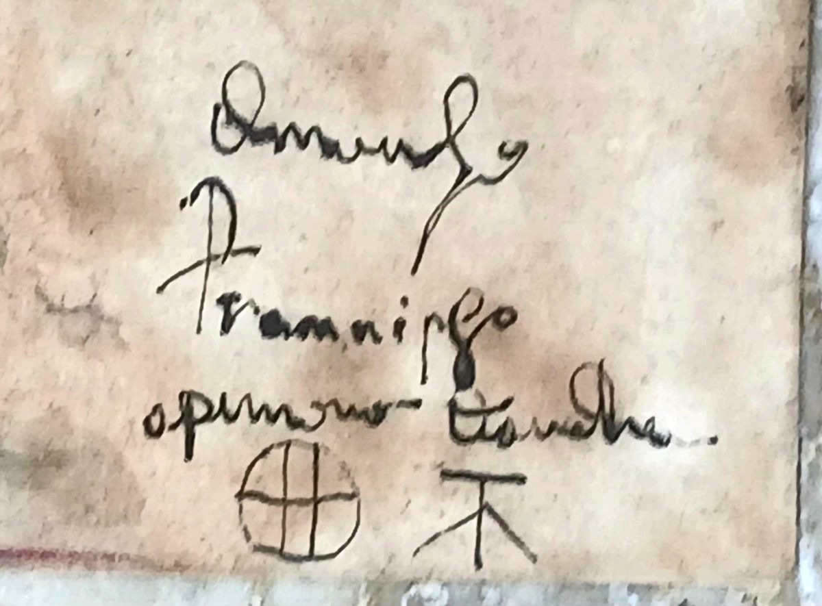 I Bozzetti originali dell'affresco del Guidoriccio da Fogliano (firmati e datati)-photo-4