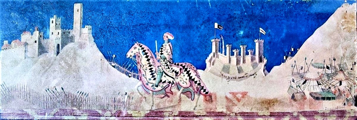I Bozzetti originali dell'affresco del Guidoriccio da Fogliano (firmati e datati)-photo-2