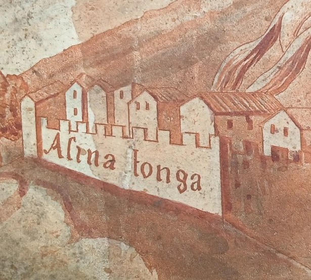 La Battaglia di Val di Chiana. Bozzetto in scala a china e tempera sec.XlV-photo-1