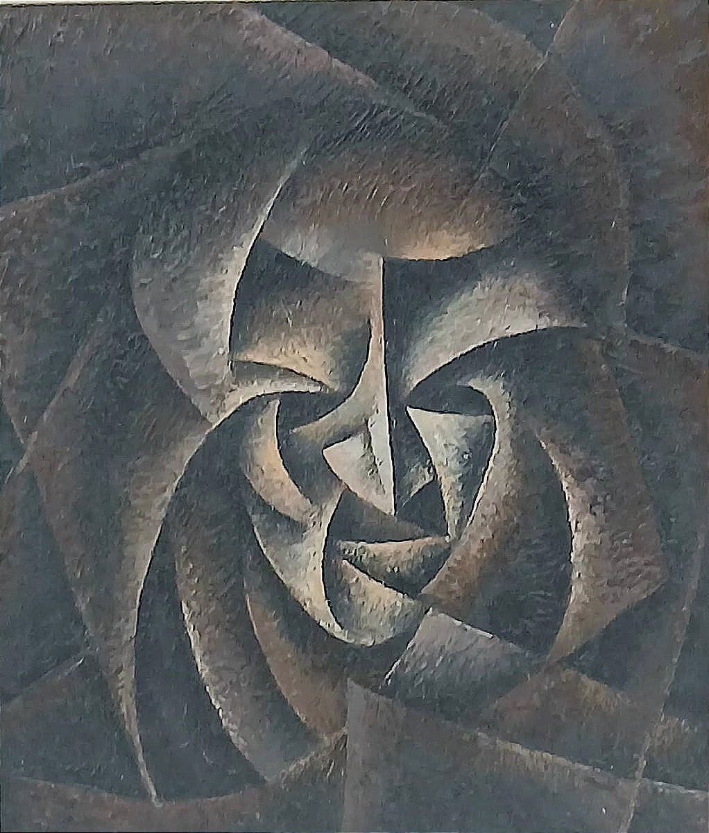  Volto cubista futurista della scuola russa, risalente al 1930 circa.