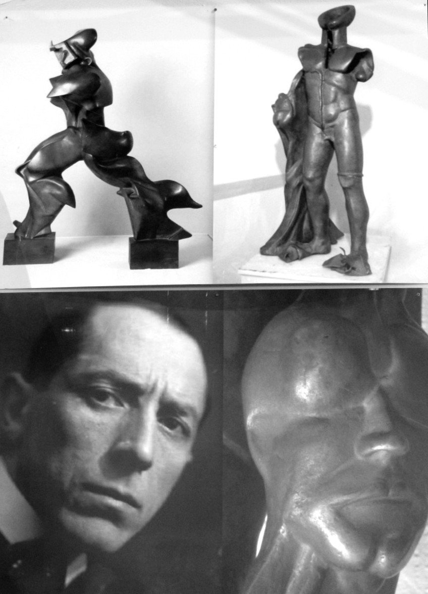 Umberto Boccioni 'L'Uomo Bruco' ovvero 'Fusione di Forma Umana' cm.80  (1911-1912)-photo-3