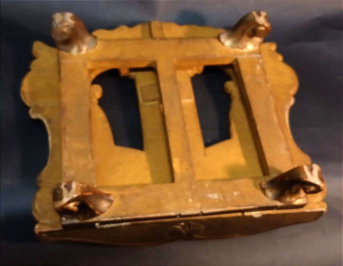 Leggio in legno inciso e dorato epoca Luigi XVI - Sicilia 1780 circa-photo-4