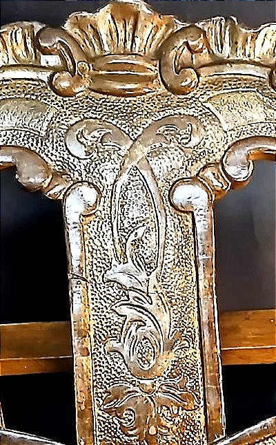 Leggio in legno inciso e dorato epoca Luigi XVI - Sicilia 1780 circa-photo-2